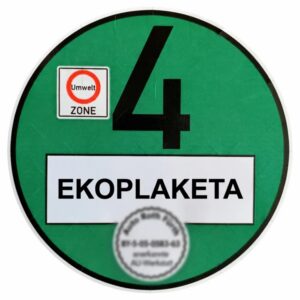 Ekologická plaketa do Nemecka – zelená ekoplaketa